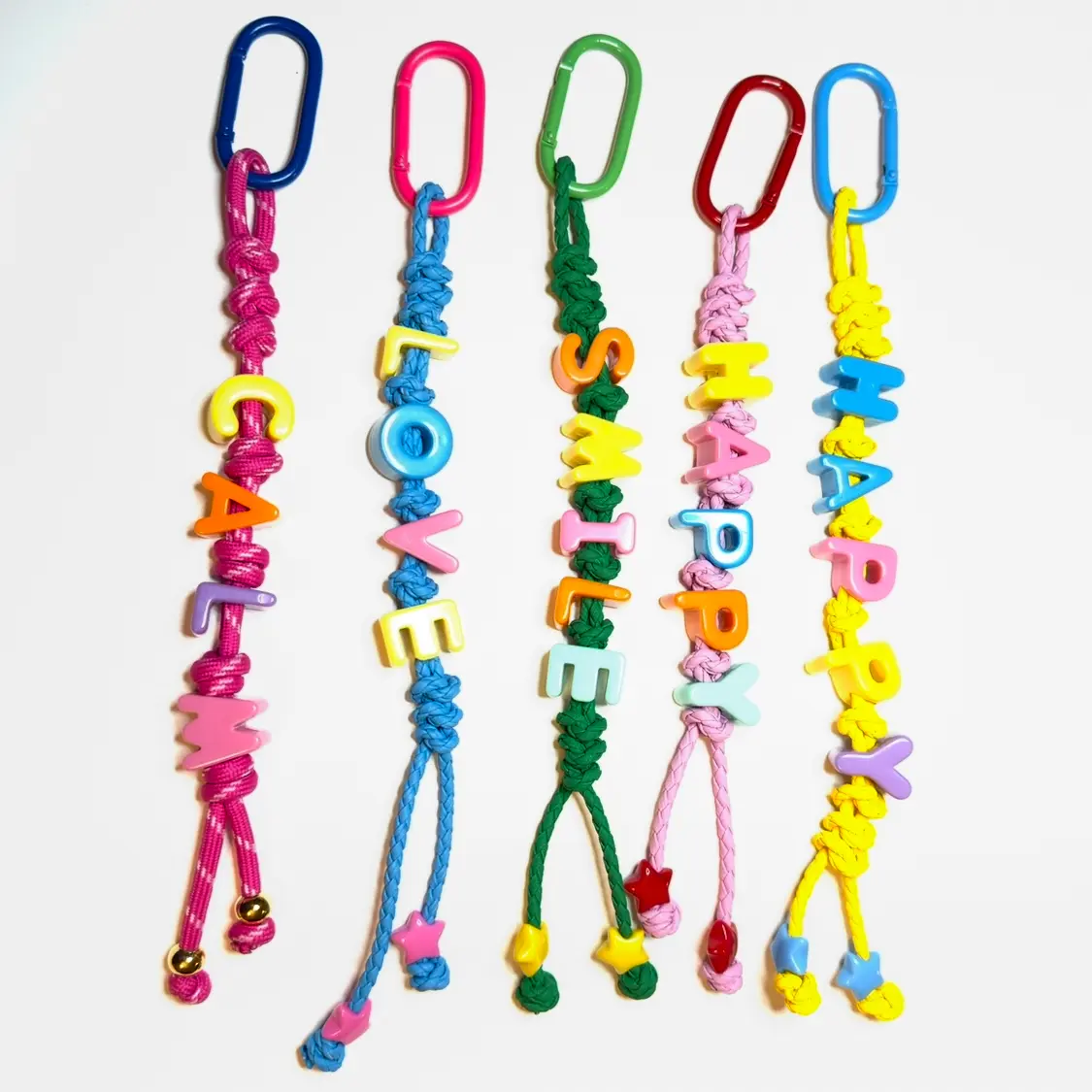 Color Pop Positive Vibes key chain