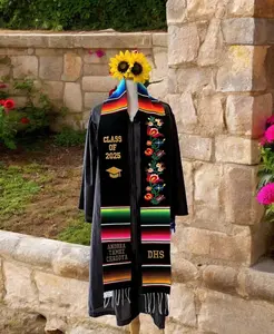 Floral Embroidered Personalized Mexican Graduation
