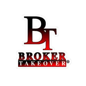 Broker Takeover Kiss-Cut Stickers | Motivational Laptop Decal, Real Estate Planner Stickers, Business Branding, Gift for Agents