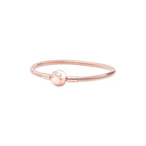 PANDORA Smooth PANDORA Rose Clasp Bracelet - 580728-21