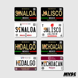 Card Stickers - Mexico Placas (Mexican License Plate) - For Debit, Credit and other cards