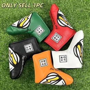 Golf Club Head Cover, Skull Embroidery Design, Waterproof & Durable Golf Accessory, Various Colors Available, Best Protection for Your Club