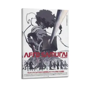Afro Samurai Canvas Painting Oil Painting Wall Art Canvas Poster Decorative Painting Corridor Decoration Home Ornaments Photo Artistic Room Print