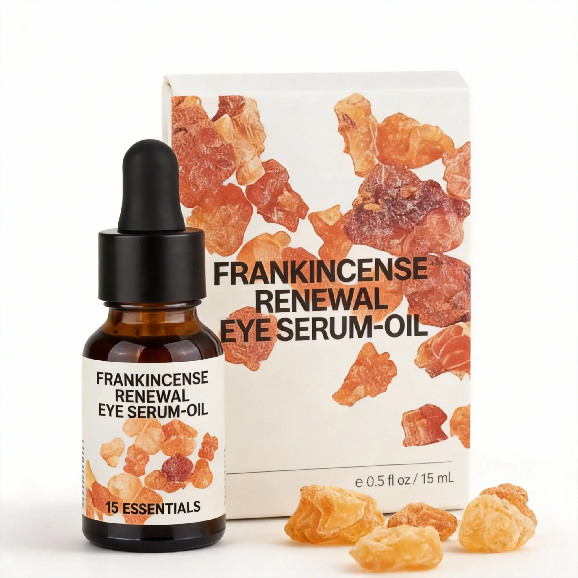Frankincense Arabian Anti-Wrinkle Eye Oil - 0.5 fl oz Botanical Elixir with Apricot Kernel, Raspberry Seed & Jasmine Oils, Gentle Soothing Anti-Aging Treatment for Dry Skin, Radiance & Moisture Boost sohochic