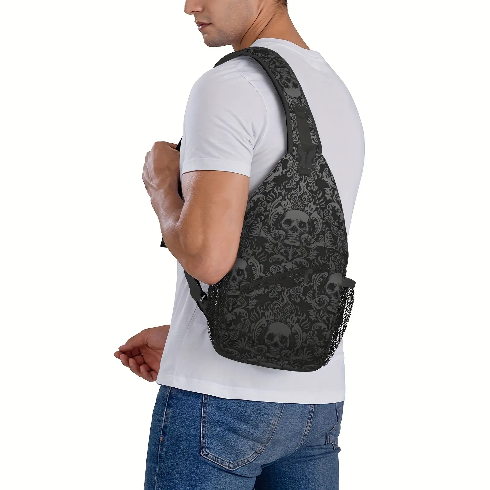 Made in US] Crossbody Chest Bag Hiking Backpack Victorian 