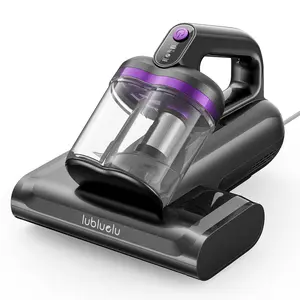 Bed Vacuum Cleaner for Mattress & Sofa, 350W Dust Mite Vacuum with 12.5KPa Strong Suction, UV Light, Hot Air Drying, Rolling Brush, Large Dust Cup for Bedding, Pillows, Couch & Plush Toys