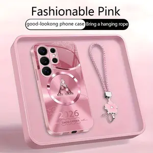 Suitable for [Galaxy S26 Ultra] high-end MagSafe phone case，Features a magnetic attachment function，features magnetic attachment; includes a free lanyard.YM99