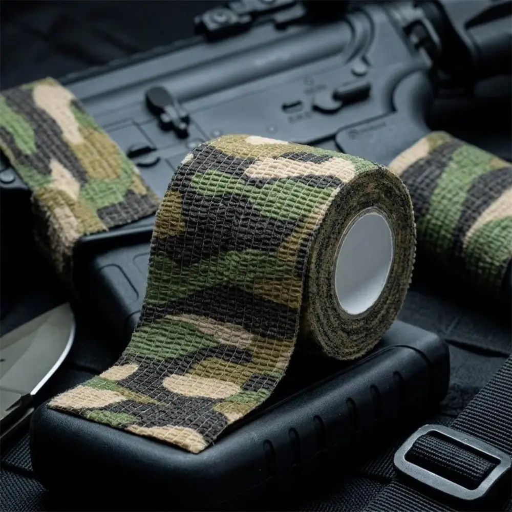 Waterproof First Aid Bandage, Self-Adhesive Sports Wrap for Joint Support & Sprain Relief, Breathable Camouflage Elastic Bandage, Outdoor Survival Gear, Survival Tools, Injury Recovery & Athletic Protection