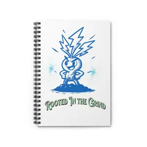 Casa De Hustle "Go With The Flow" Spiral Notebook 6"x8" 118 Ruled Pages Motivational Journal for Notes Ideas & Everyday Inspiration