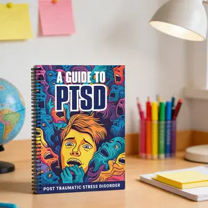 A Guide to Ptsd Recovery Workbook for Daily Practices, Anxiety Trigger Peace Mental Health Journal, Structured Planner for Calm and Tranquility, Spiral Bound Planner