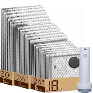 【2025 Upgraded】 Cordless Travel Vacuum Storage Bag Set – 18-Pack Compression Bags for Carry-On Suitcases – 140L/Min Powerful Air Removal – USB Rechargeable Handheld Pump with Built-In Battery – Space Saver for Clothes & Packing， waterproof, reusable tikto