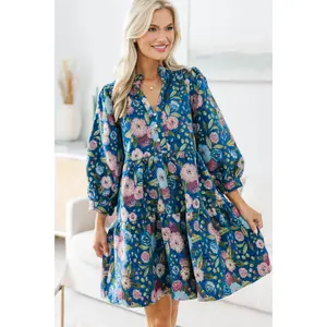 NURSING COLLECTION: Grace In Bloom Navy Floral Dress
