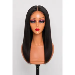 5x5 Transparent Lace Wig – Straight – 100% Human Hair (300% Density)
