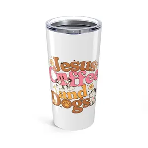 Jesus, Coffee, and Dogs Stainless Steel Tumbler 20oz