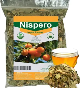 Gabio Green-Te Hojas De Nispero, 2 oz (58gr) Nispero leaves, 100% Natural, eriobotrya Japonica (Loquat Leaves Tea) Wildcrafted Stand Up Resealable Bag Non-GMO |Gluten-free. (2 Ounce)
