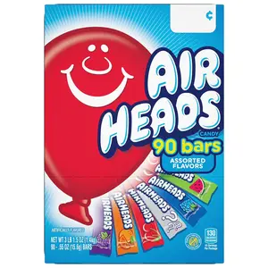 Variety Pack Airheads 90 Bars 0.55 oz Each Assorted Flavors Candy Snack Pack