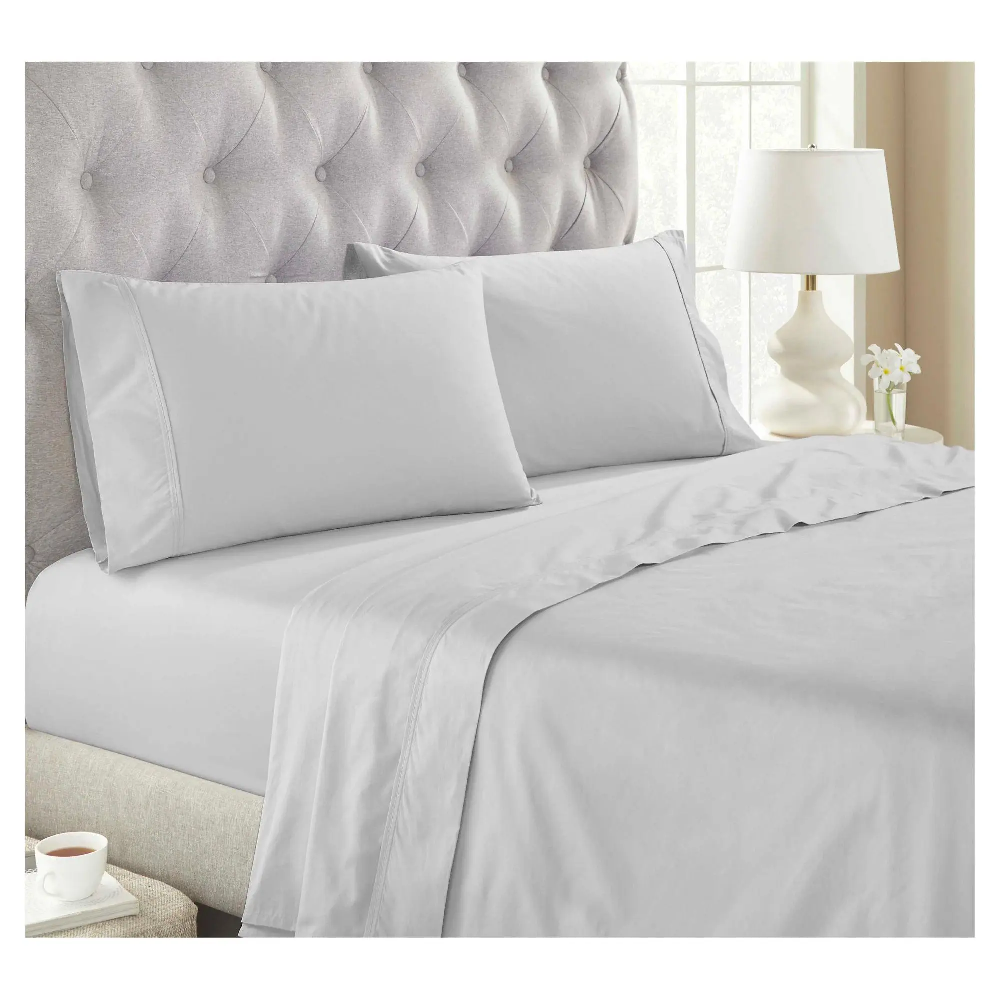 Superior Organic Cotton Extra Deep Pocket Bed Sheet Set, Full