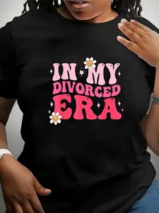 100% Cotton In My Divorced Era Funny Divorce Party Support Divorce Gifts T-Shirt
