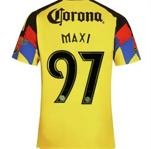 Club América 2025-26 MAXI #97 Home Jersey Men's Soccer Jersey 3D All Over Print Short Sleeve Soccer Jersey, Summer Sports Outfits, Gift For Him