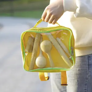 Musical Instrument Set, Including 1 Pair Rhythm Stick & 1 Count Finger Sand Shaker & 1 Count Single Stick Bell & 1 Count Wooden Sand Hammer, Musical Instrument Set, Percussion Instrument