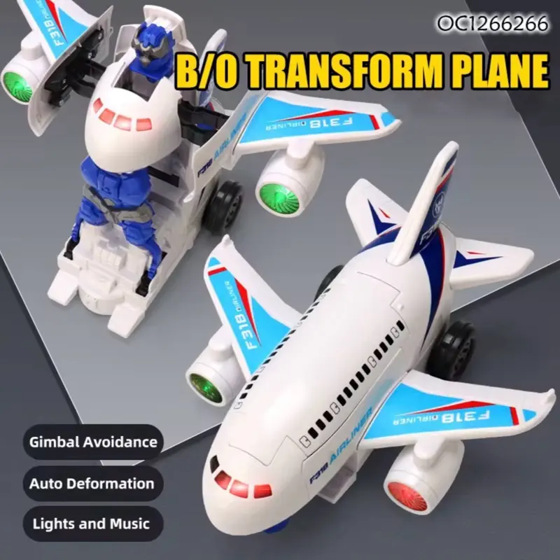 Kids' F39 Airliner Transformable Misty Spray Deformation Robot Toy, Electric Remote Control Toys for Play Kids' F39 Airliner Transformable Misty Spray Deformation Robot Toy, Electric Remote Control Toys for Play