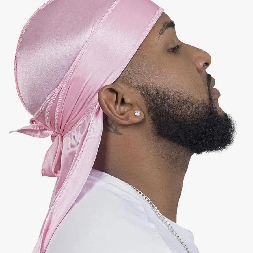 Silky Satin Durag Light Pink