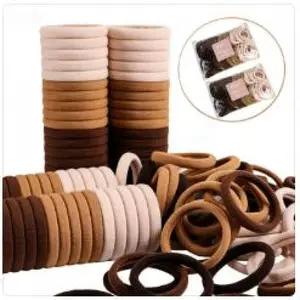 Women's Elastic Hair Ties, Durable No Break PonytailHolders, Strong Stretch Hair Bands