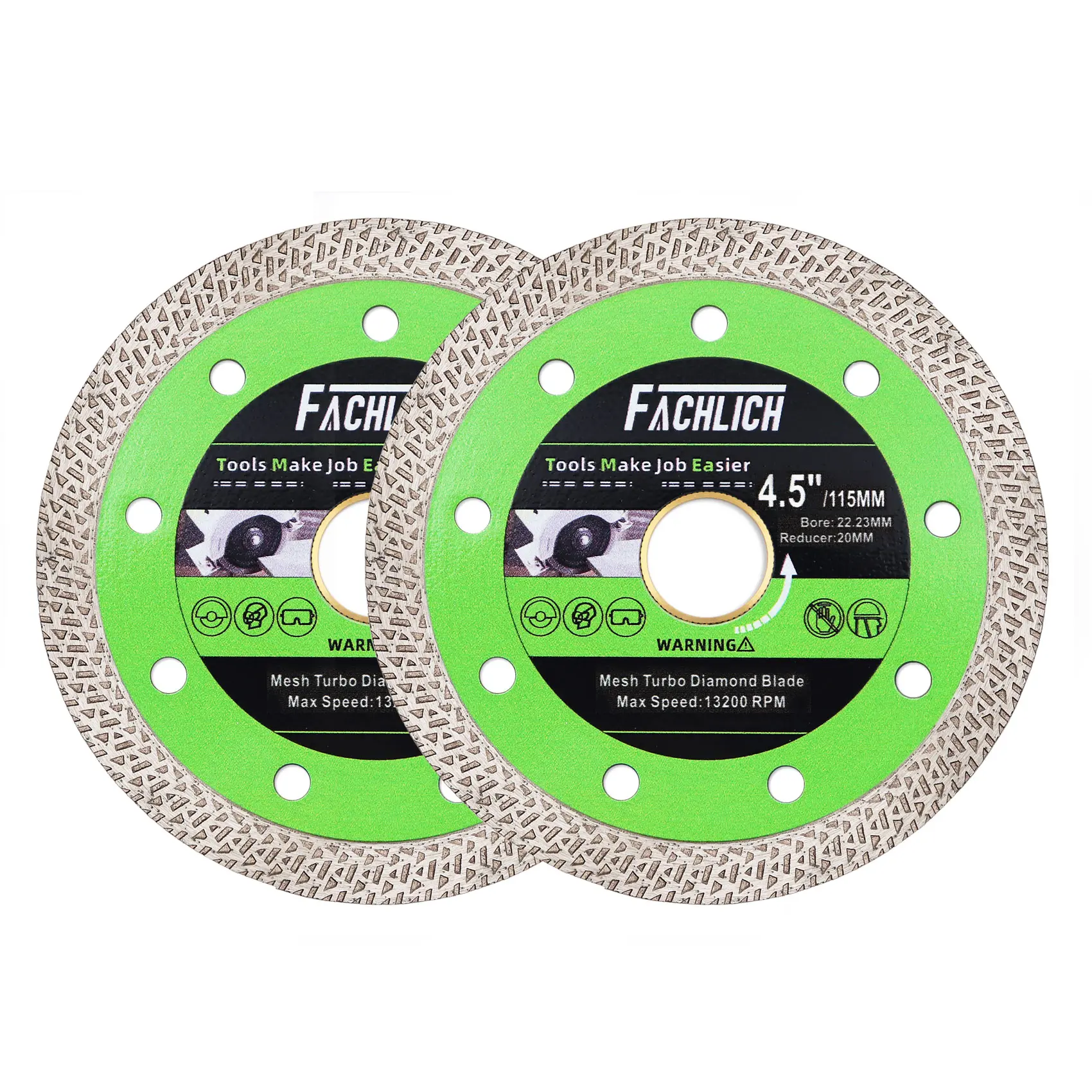 Super-Thin Tile Diamond Blade,Diameter 4/4.5 Inch for Cutting Porcelain Tiles Granite Marble Ceramics,Continuous Mesh Rim Cutting Disc