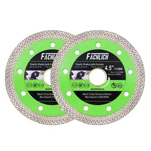 Super-Thin Tile Diamond Blade,Diameter 4/4.5 Inch for Cutting Porcelain Tiles Granite Marble Ceramics,Continuous Mesh Rim Cutting Disc