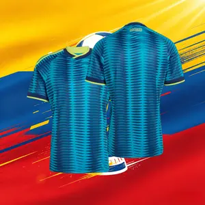 2026 Colombia Home And Away Yellow 10# James Short Sleeve Soccer Jersey Fans Version
