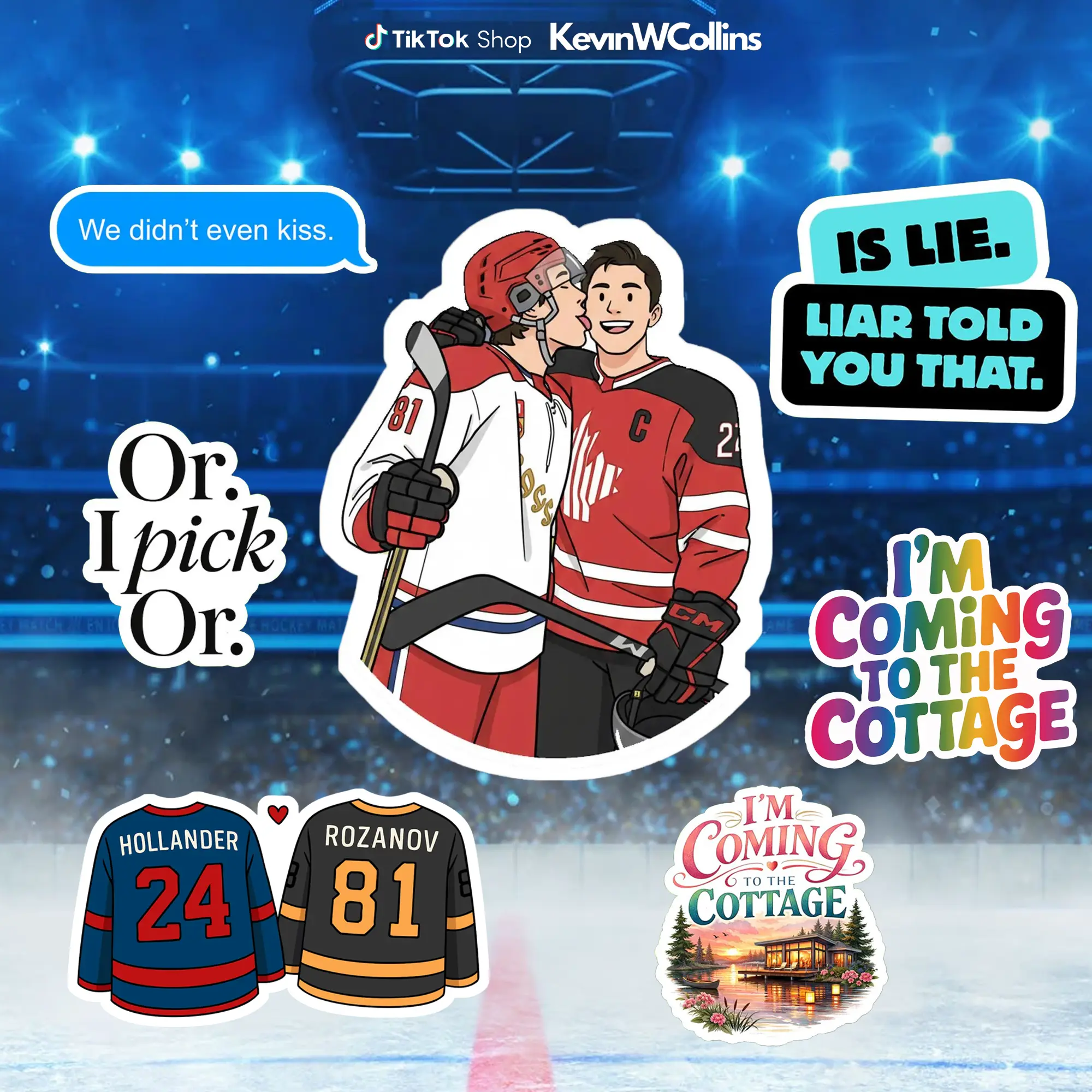 Heated Rivalry Hockey Sticker | Hockey Romance Booktok Inspired Fan ...