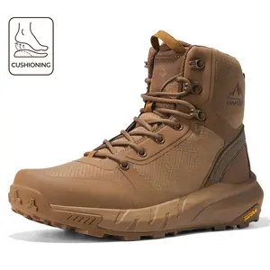 NORTIV 8 Metrostrike Men's Tactical Boots Lightweight Comfortable All-Day Work Boots with Side Zipper for Motorcycle Combat Hiking 8 Inches Safety Outdoor Shoes - Footwear