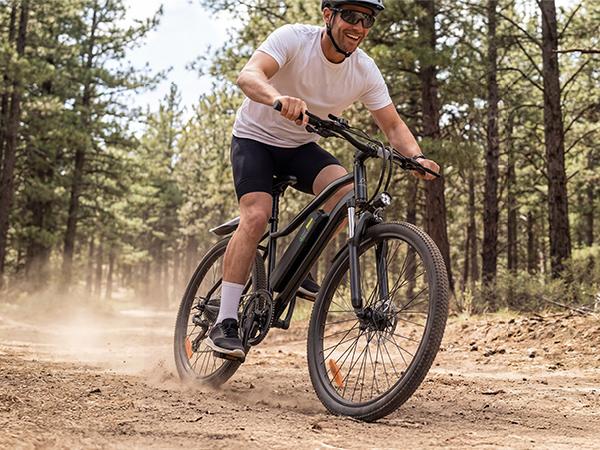 Hopcycle Electric Bike for Adults 500W/750W, Up to 55 Miles, 20MPH Electric Mountain Bike, 26'' Tires Lightweight E-Bike for Commuting Mountain Road Sand