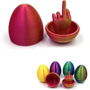 EasterEdge - Funny Middle Finger Eggs - Adult Basket Filler - Surprise Toy - Easter Egg - Easter Basket Stuffer
