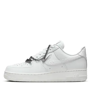 Nike Air Force 1 Low Summit White Metallic Charm Bracelet - Women's  Sneaker