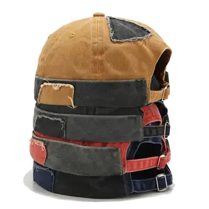 YeeHeen Male Adjustable Stylish Trendy Brimless Hat - Polyester Patchwork Vintage Cuff Foldable Fit, Casual Breathable All-Seasons Fashion Accessory for Outdoor Winter Use,summervibes