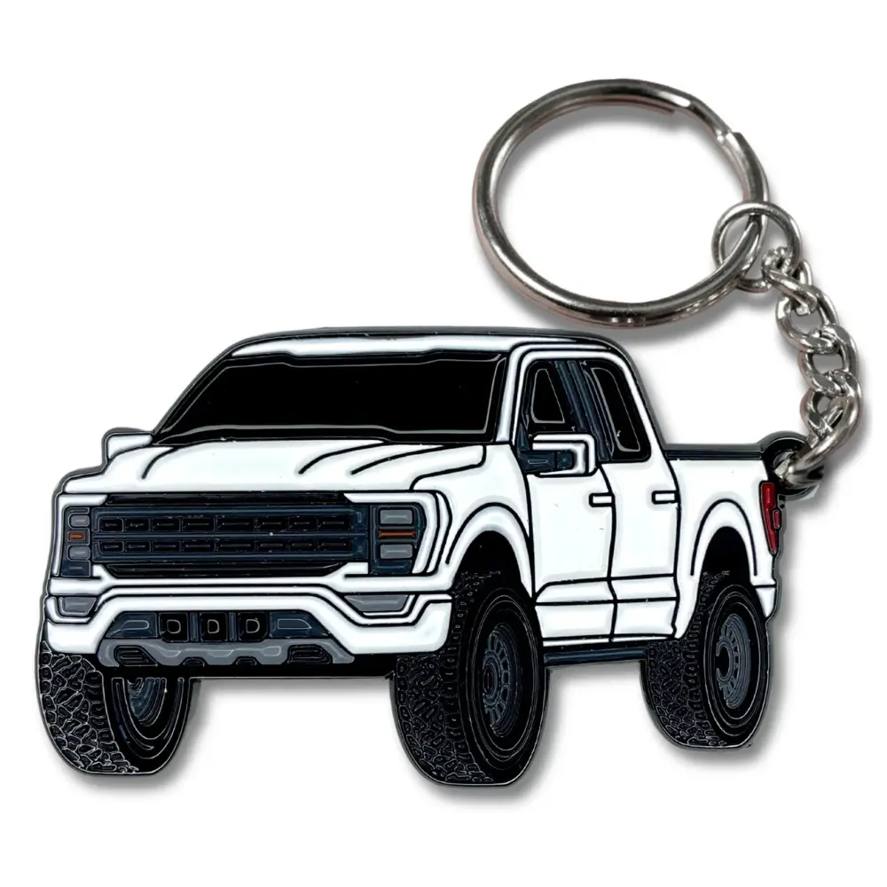 Ford F150 Keychain Accessories, Premium Car Key Fob for F-150 Owners 2023, For Truck Enthusiasts & Ford Fans, Rugged Automotive Gift for Daily Carry