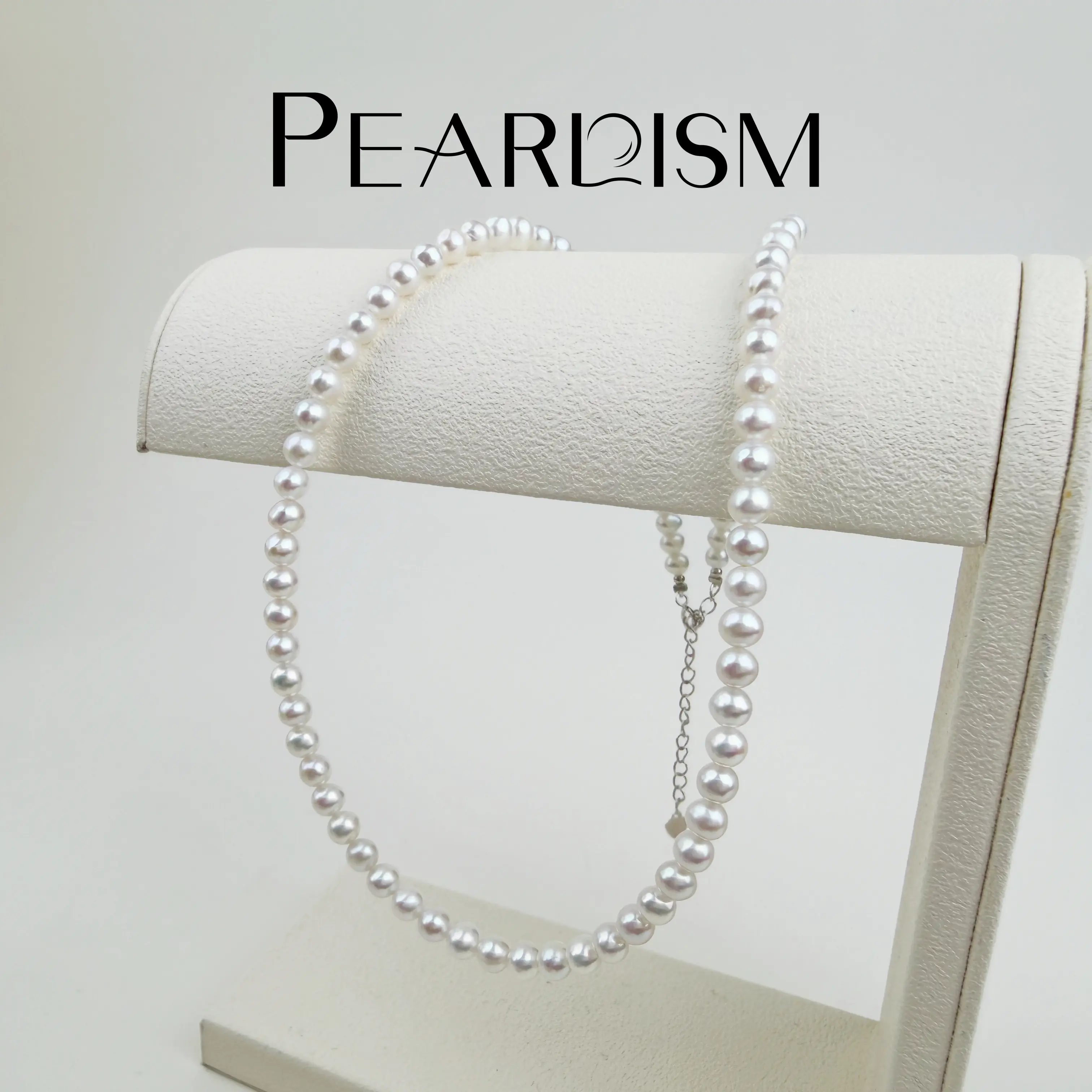 【Live】PEARLISM Luminous Aurora Freshwater Akira Pearl Necklace | 4-5mm Full-Strand Adjustable Minimalist Luxury-AFAN016
