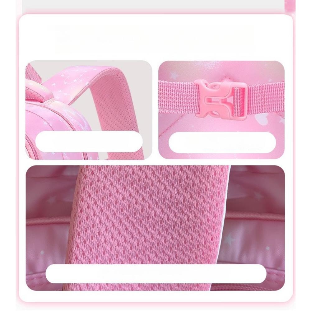 Cute 3pcs Backpack Set, Pink Purple Butterfly School Bag, Pencil Case, Lunch Bag, Casual Outdoor Bag Set