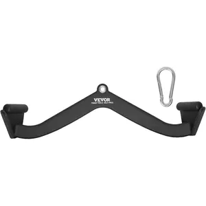 VEVOR LAT Pulldown Attachments, Cable Machine Rowing T-bar V-bar Tricep Pull Down Bar, Back Strength Training Rubber Coated Handle Grip, Bicep Curl Tricep LAT Pulldown Bar for Home Gym FitnessVEVOR Super Brand Day