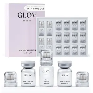 Glov Micro-Infusion System: Serum Ampoules with Hyaluronic Acid, Collagen Peptides & Licorice Root - 4x Infusion Application, 12x serums (For Wrinkles, Saggy Skin), All Skin Types, Collagen Boosting and Firming Skin Care