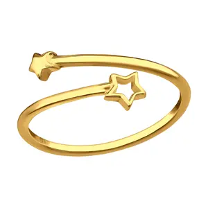Double Star Wrap Ring - 925 Sterling Silver