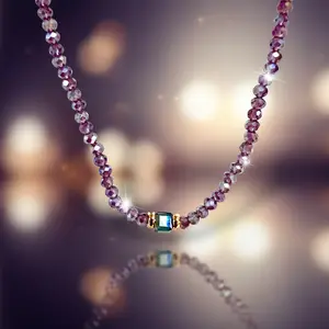 Twilight Gleam Beaded Necklace LM
