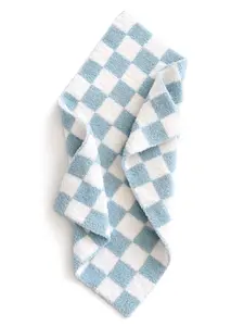 Phufy® Bliss Checkerboard Mini Blanket, Powder