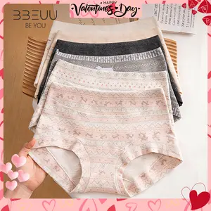 BBEUU Cotton Fair Isle High-Waist Panties – Soft, Stretchy & Full Coverage