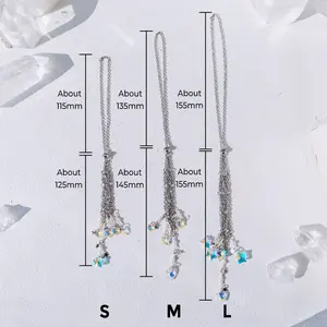 Interchangeable Crystal Sphere Pendulum Pendant