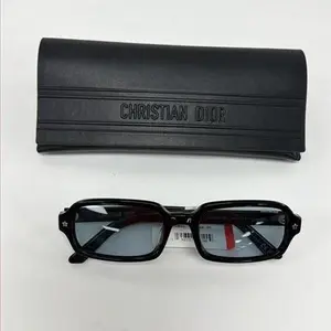 Pre-owned D26042558 Dior Pacific S31 Sunglasses Black Acetate Gold Tone Star