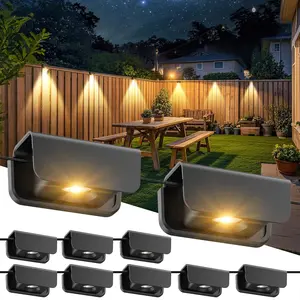 Lights Outdoor 10 Pack, Waterproof IP65 Wired Deck Lights with 3 Modes High Brightness LED Step Lights for Outside, Backyard, Railing, Patio, Pool, Garden