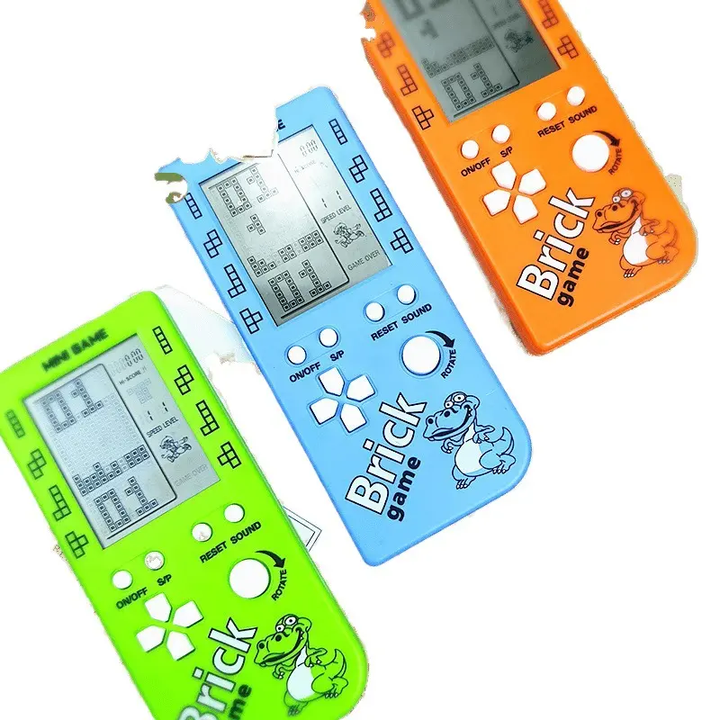 Handheld Tetris Battle Game Console - Large Screen, Puzzle, Retro Nostalgic, Rechargeable, Compact, Durable, Button-Operated, for Childhood Enthusiasts (with Charging Function)