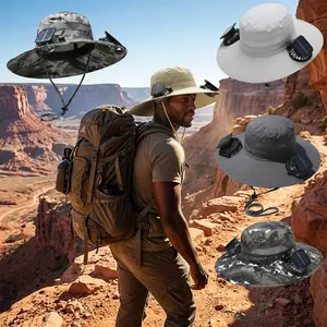 Wide Brim Sun Hat, Outdoor UV Protection Waterproof Packable Bucket Hat for Men & Women, Fishing Hiking Beach Garden
